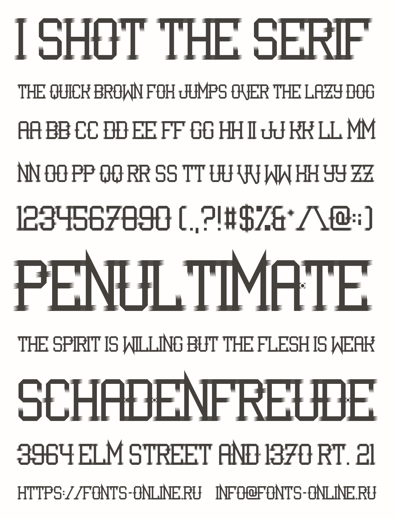 I Shot the Serif Free Font Download